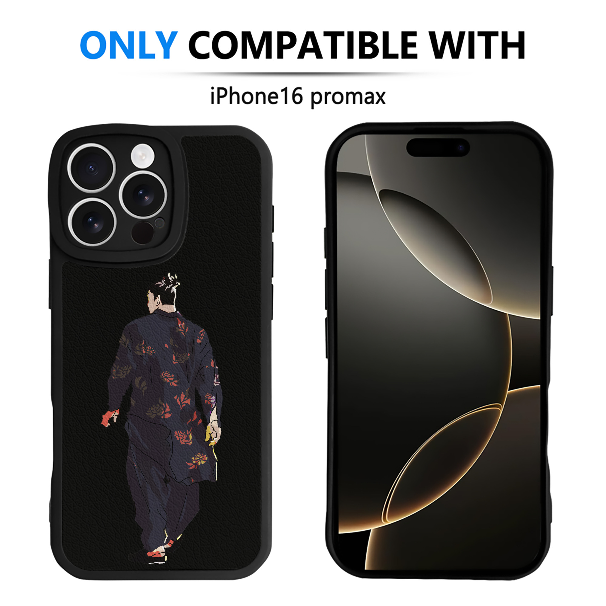 （画像用） 呪術廻戦 Jujutsu Kaisen 【iPhone 16シリーズ対応】シリコンスマホケース（レザー調） 材質：シリコン
